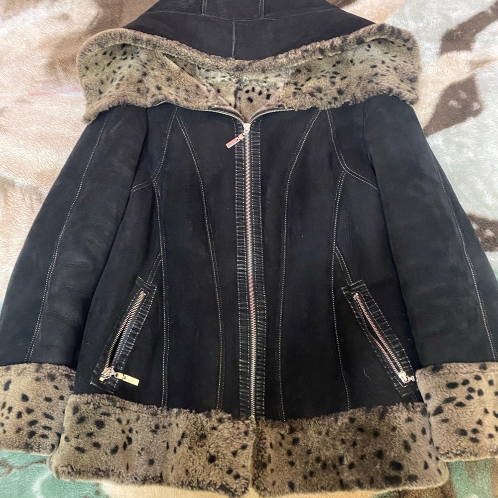 Real shearling, winter coat